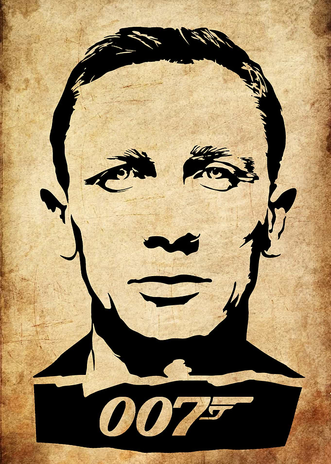 James Bond 007 Daniel Craig Portrait
