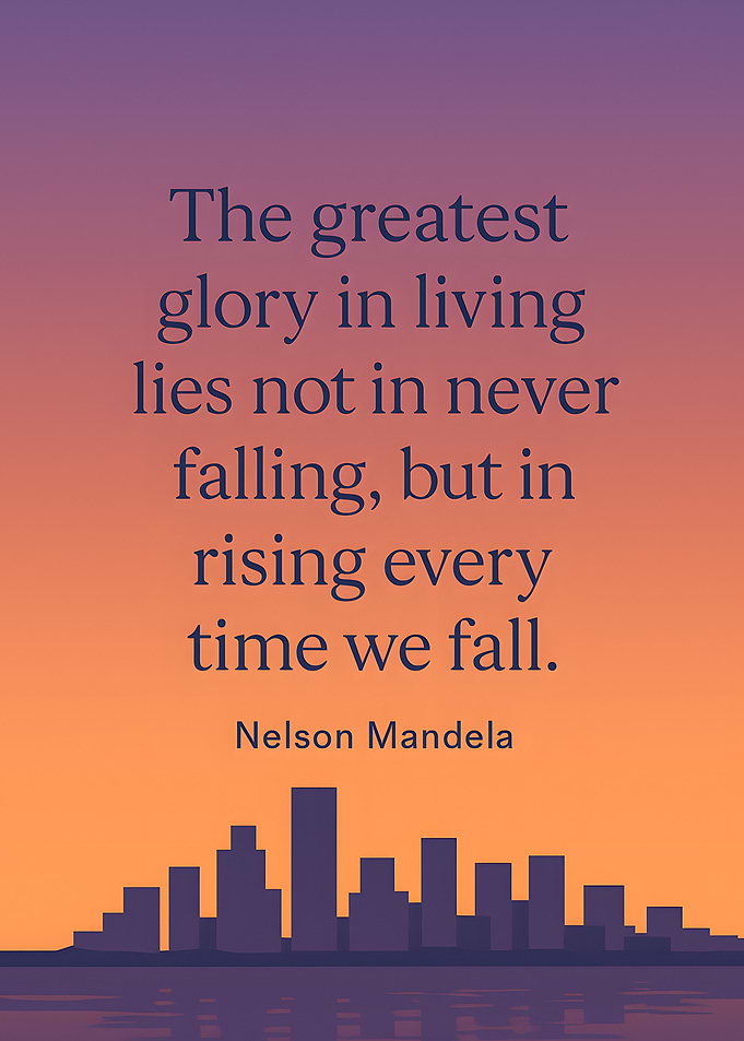 Inspirational Quote by Nelson Mandela