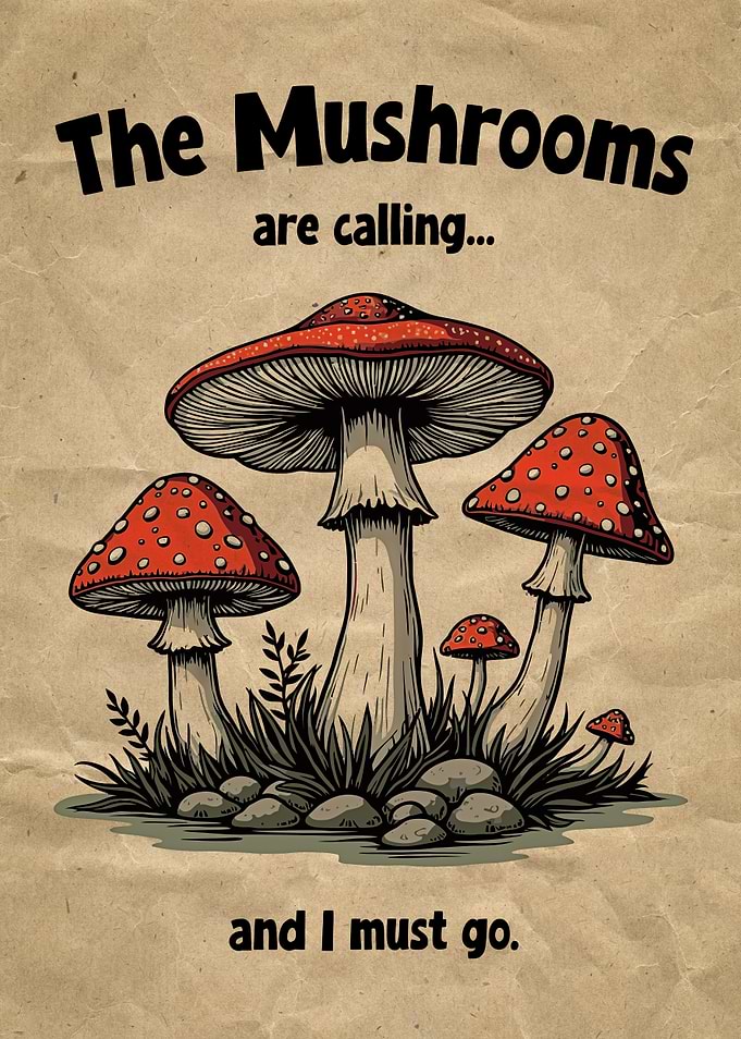 The Mushrooms are Calling Art