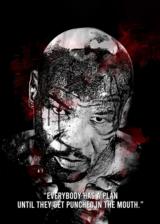 Mike Tyson Quote Art