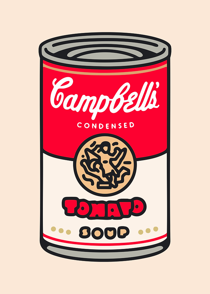Campbell's Tomato Soup Can Illustration
