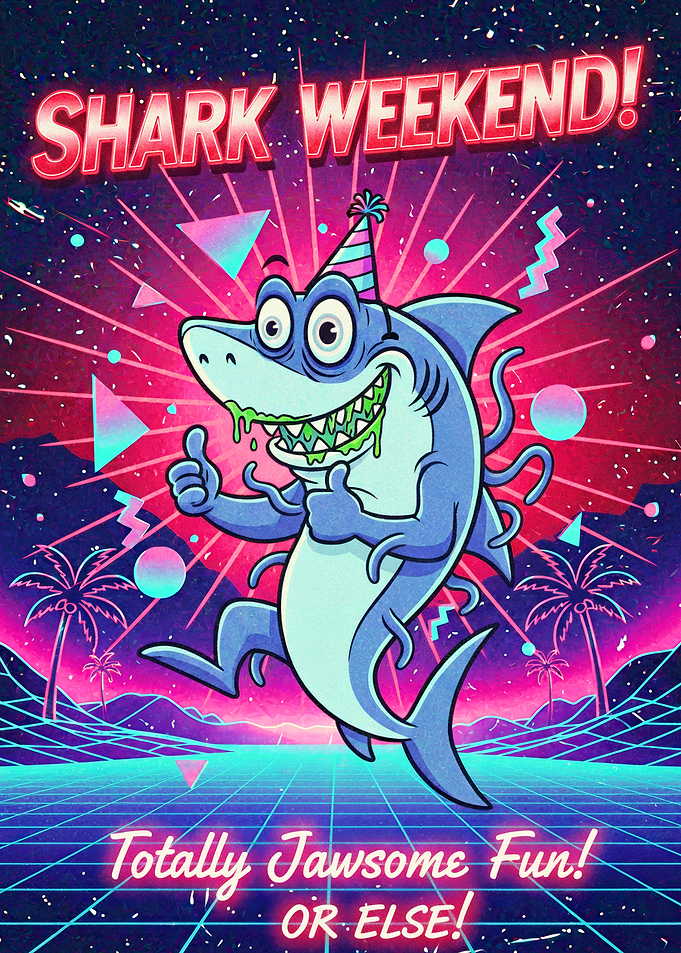 Shark Weekend Retro Party