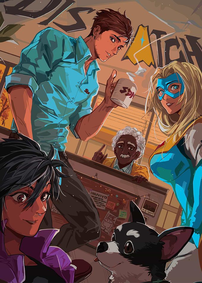 Diverse Group of Characters Illustration