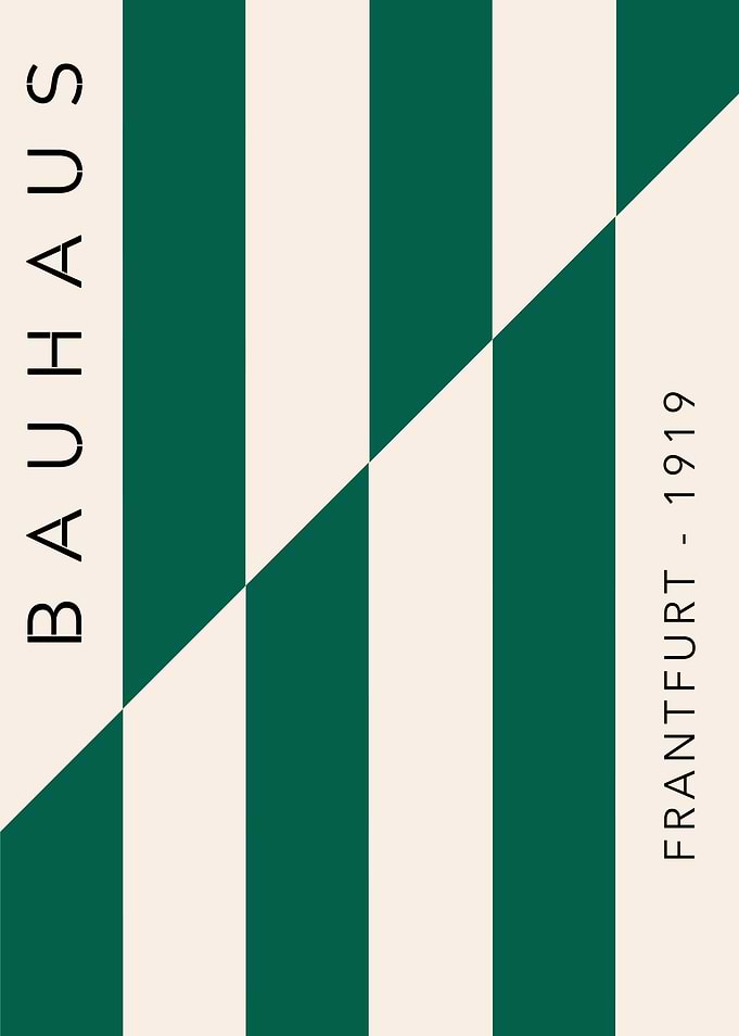 Bauhaus Frankfurt 1919 Minimalist Art
