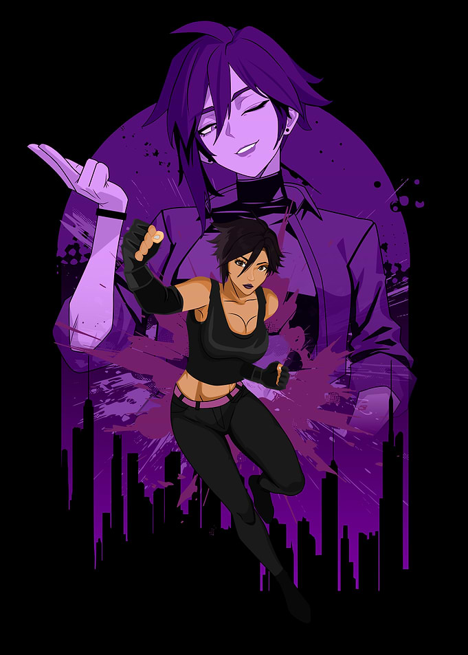 Anime Style Invisigal Character Illustration