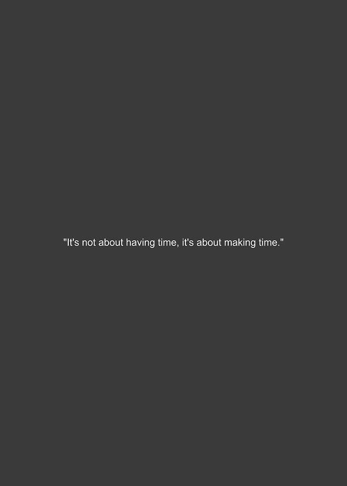 Making Time