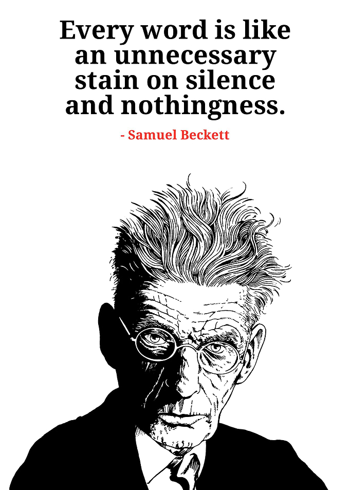 Samuel Beckett Quote Portrait