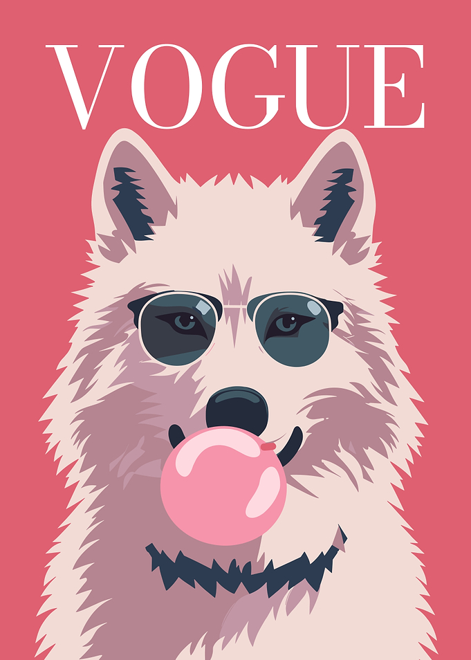 Vogue Dog with Bubble Gum