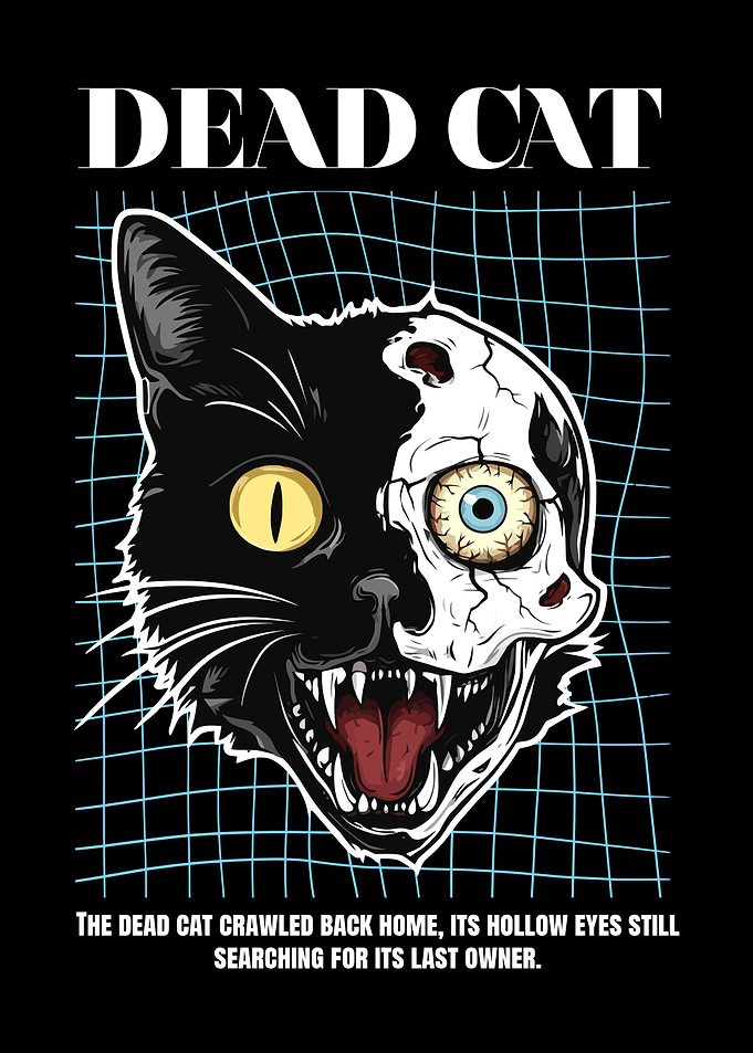 Dead Cat Illustration