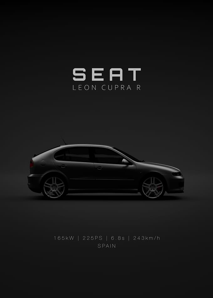 SEAT Leon Cupra R Car Poster