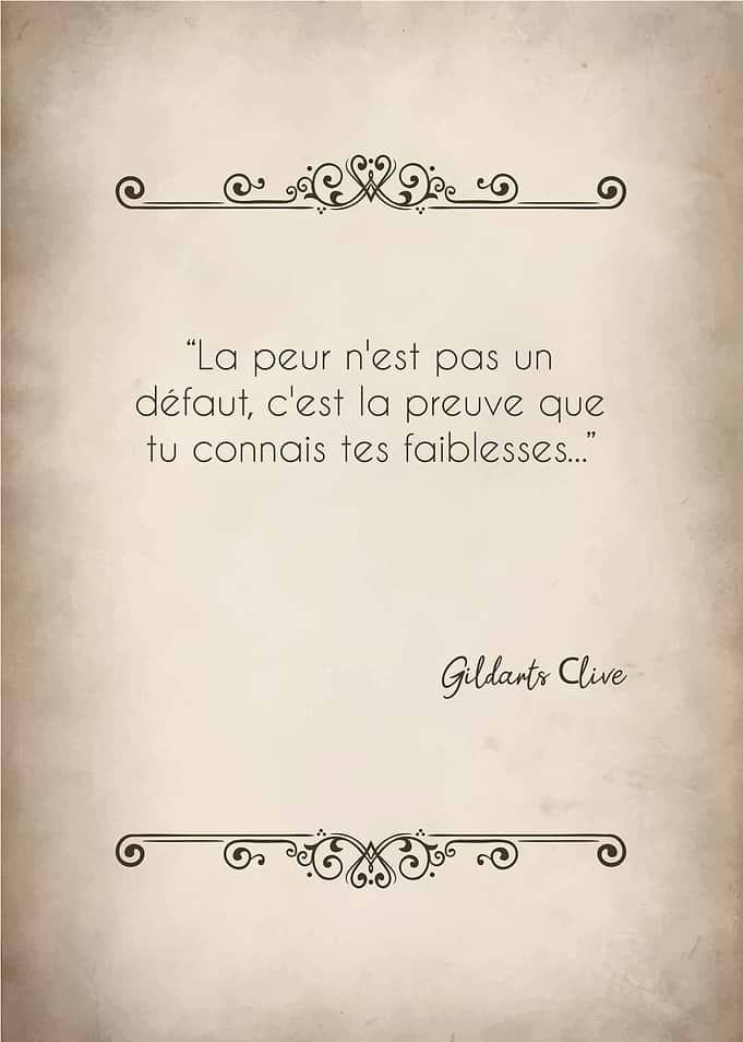 Inspirational French Quote on Beige Background