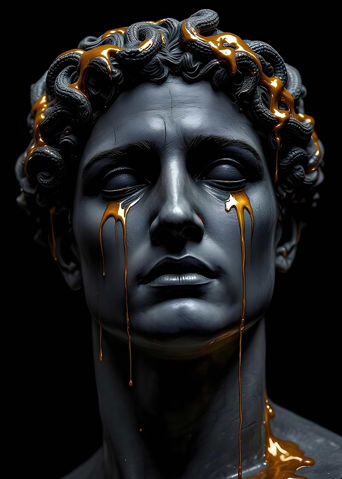 Statue with Golden Tears