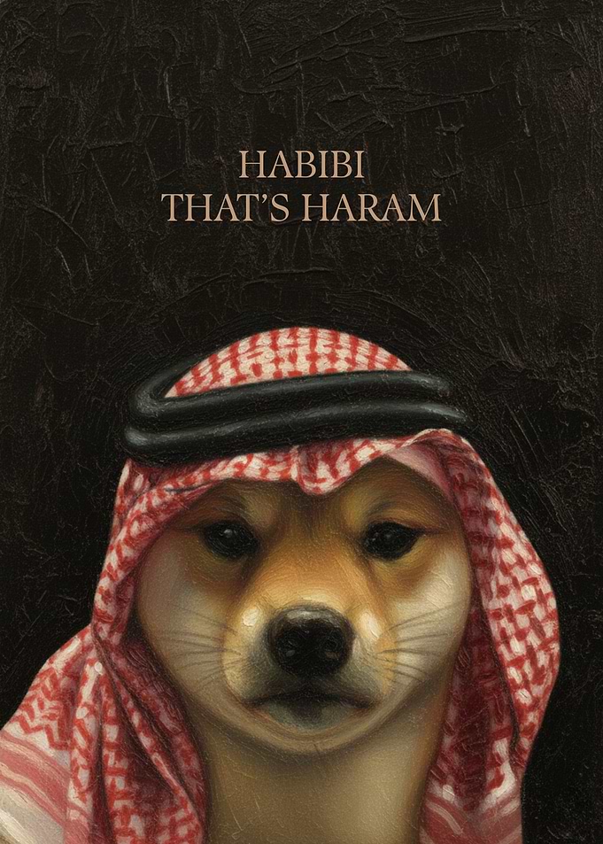 Habibi That's Haram Shiba Inu Dog Meme