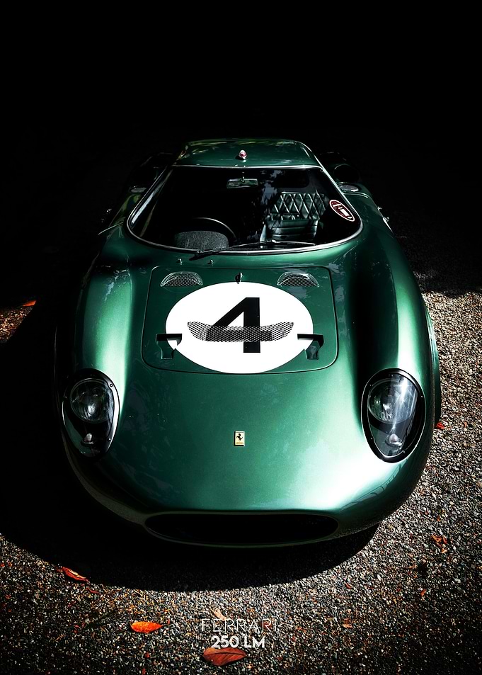 Green Ferrari 250 LM Race Car