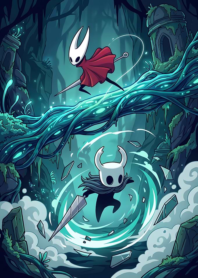 Hollow Knight: Hornet and The Knight