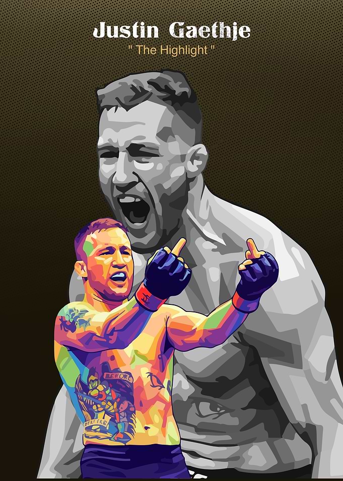 Justin Gaethje 'The Highlight' Artwork