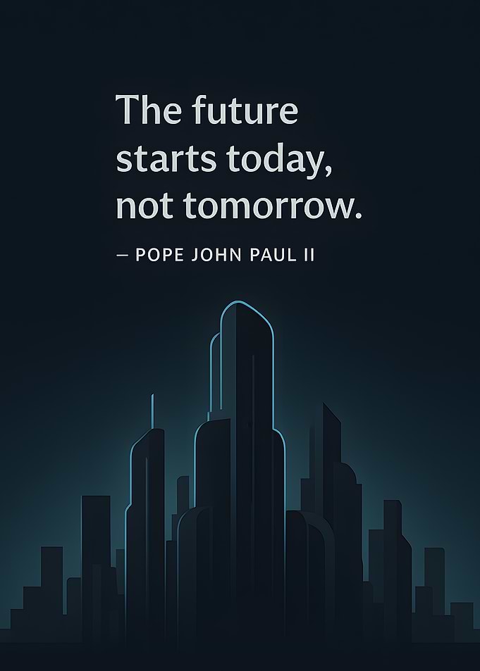 The future starts today poster