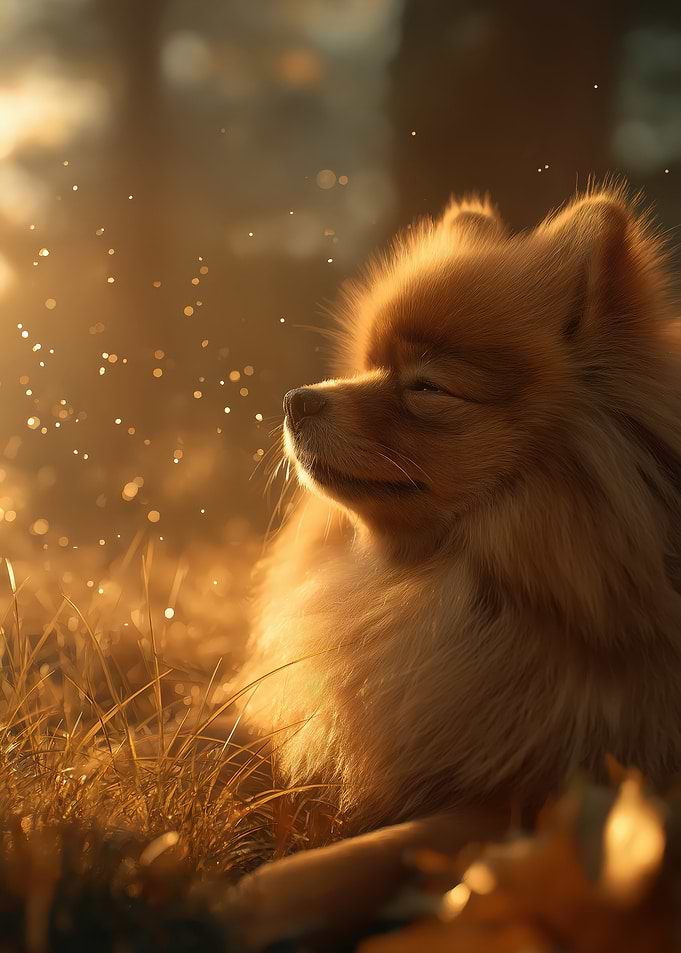 Pomeranian Golden Hour