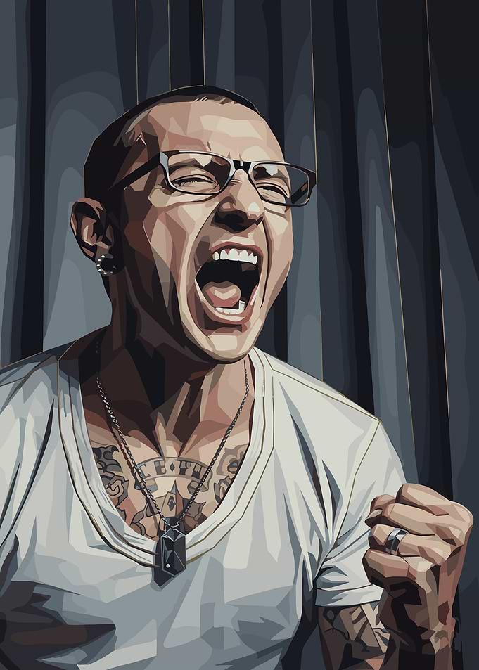 Chester Bennington Vector Portrait