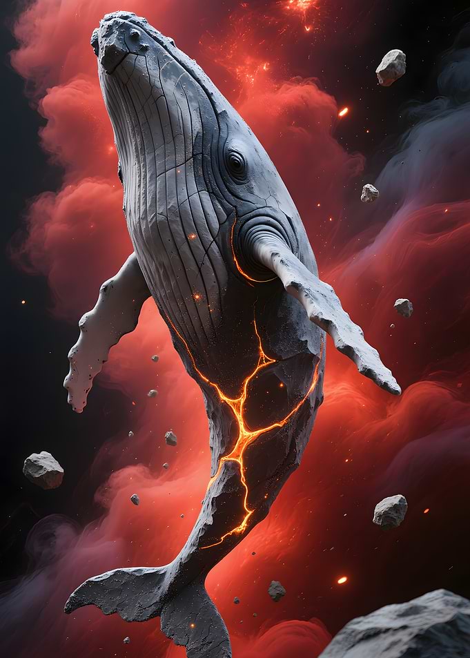 Cosmic Whale in Nebula