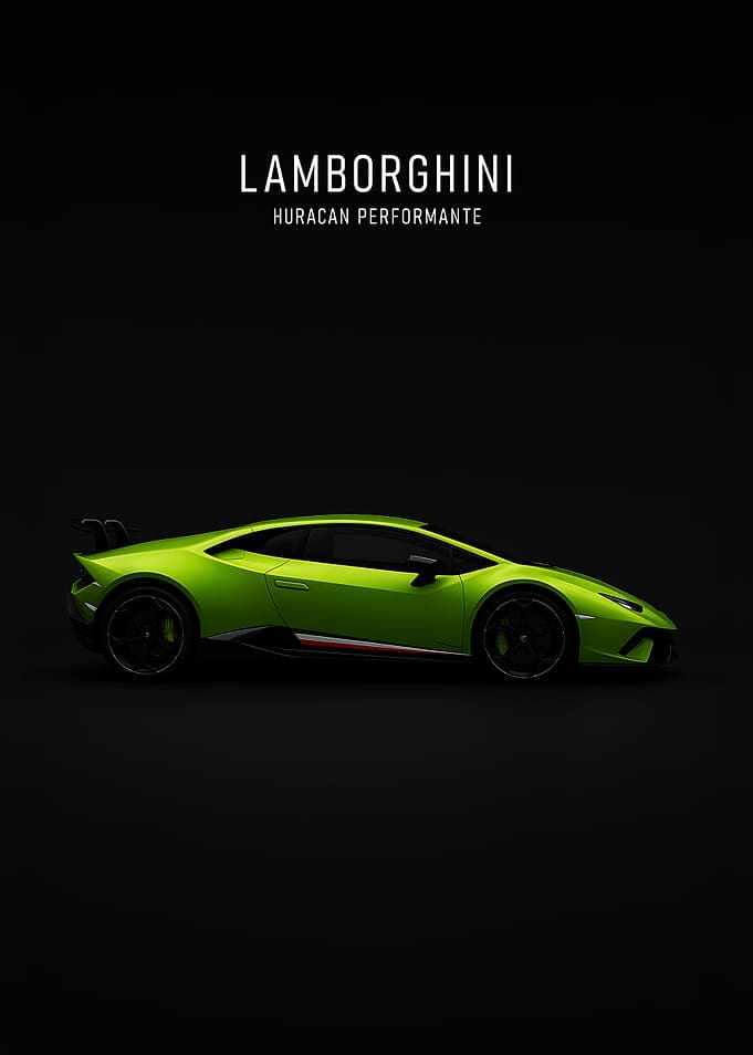 Lamborghini Huracan Performante Green Car