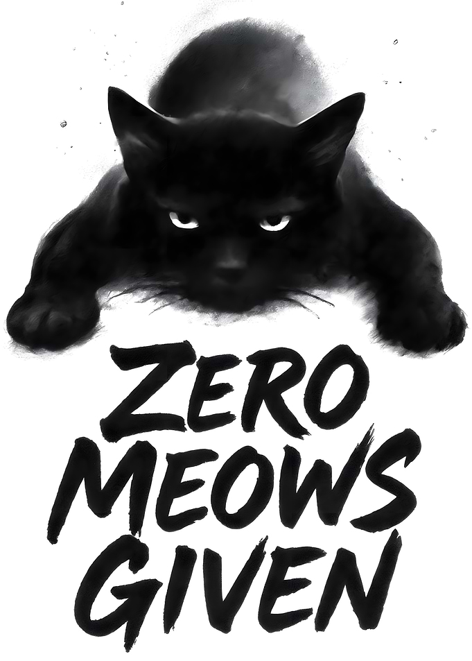Zero Meows Given Black Cat