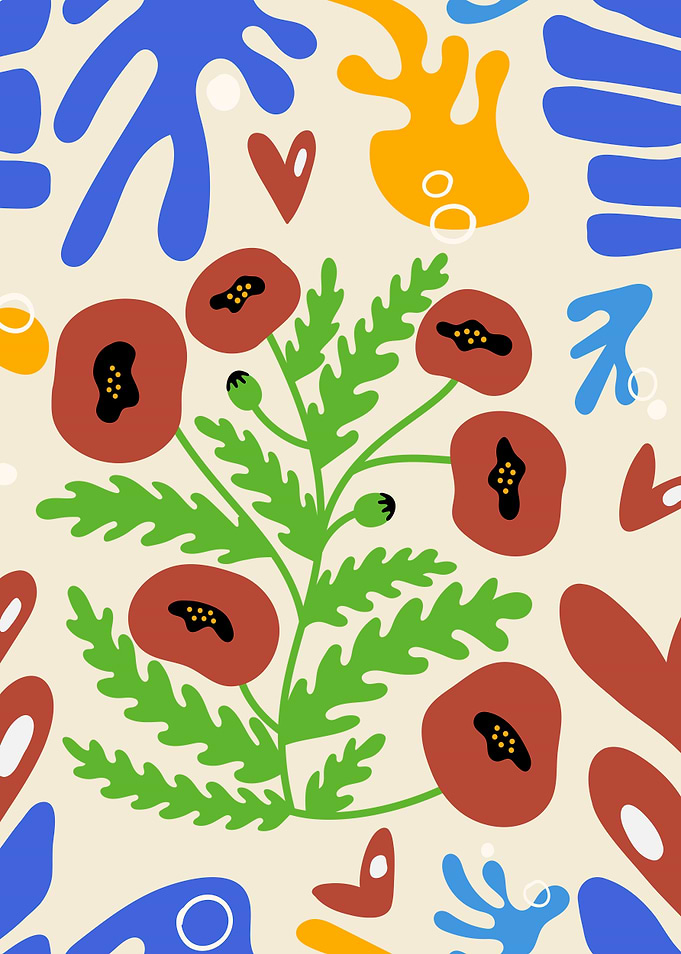 St. Valentines Day, Henri Matisse style