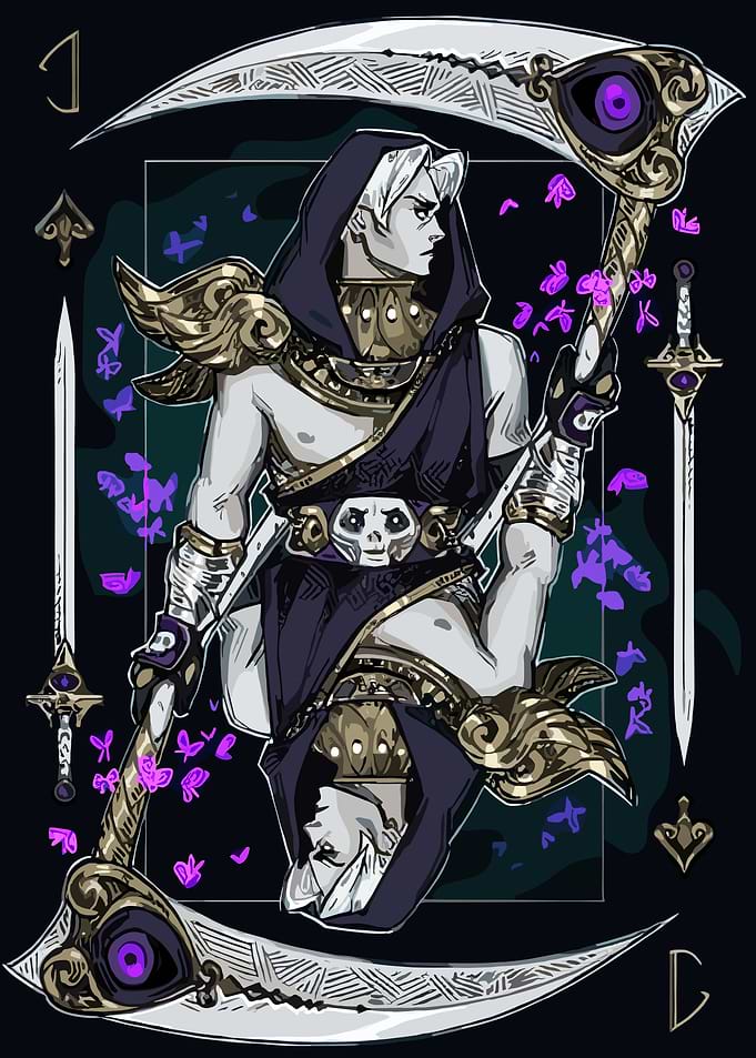 Hades Game Fanart Playing Card