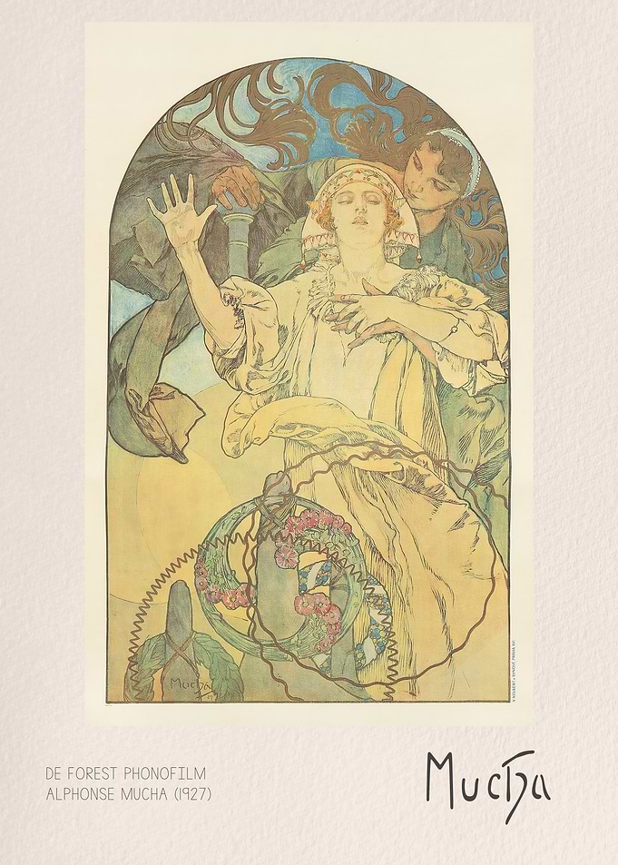 Alphonse Mucha De Forest Phonofilm Poster