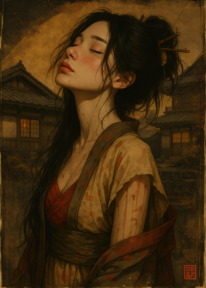 Asian Woman in Traditional Clothing