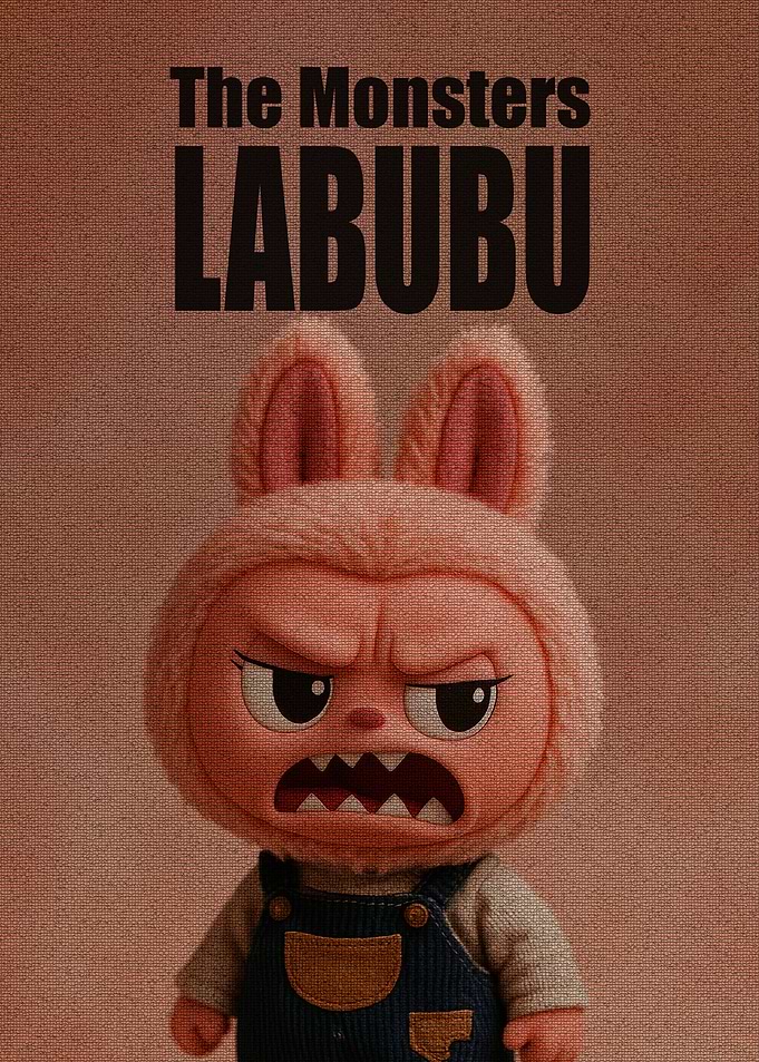 The Monsters Labubu Angry Character Portrait