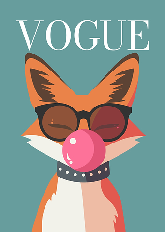 Vogue Fox with Bubble Gum