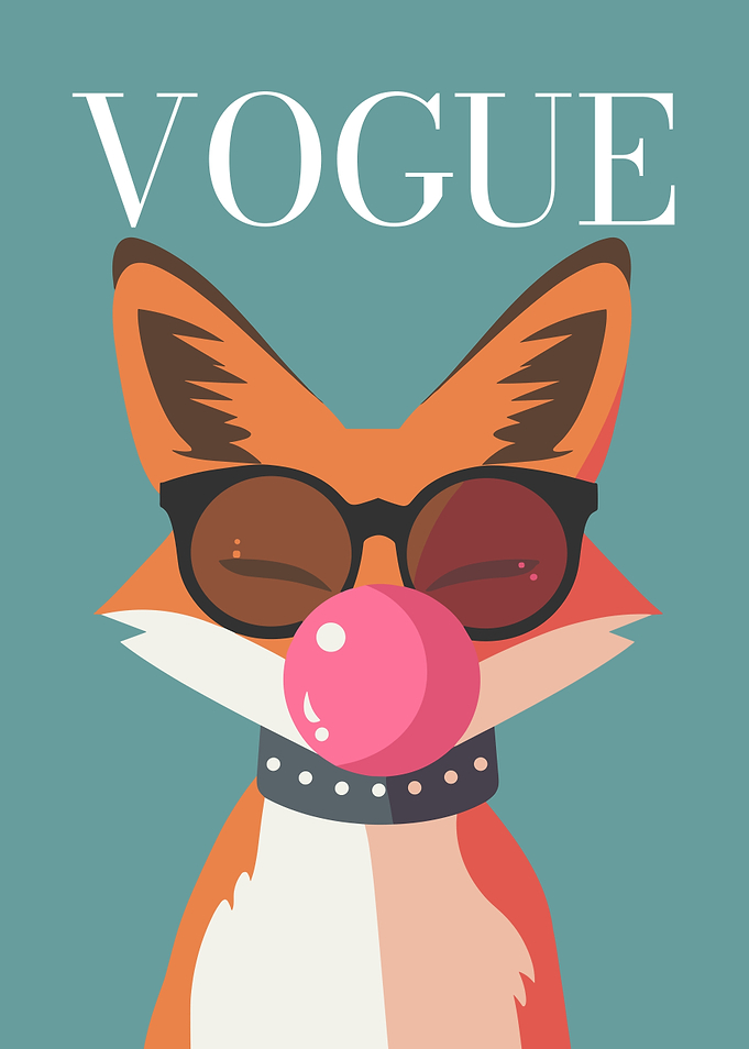 Vogue Fox with Bubble Gum