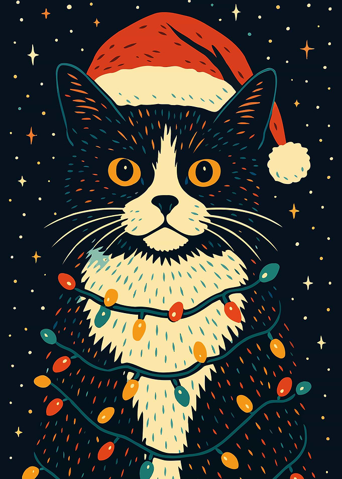 Tuxedo Christmas Lights