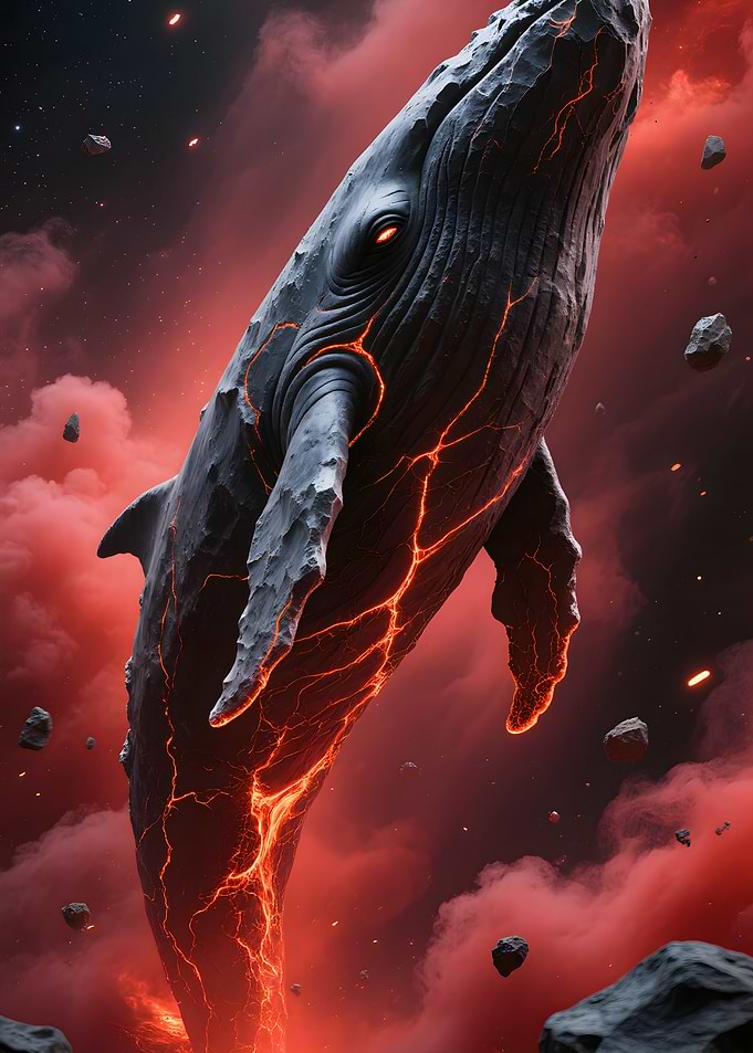 Lava Whale in Space