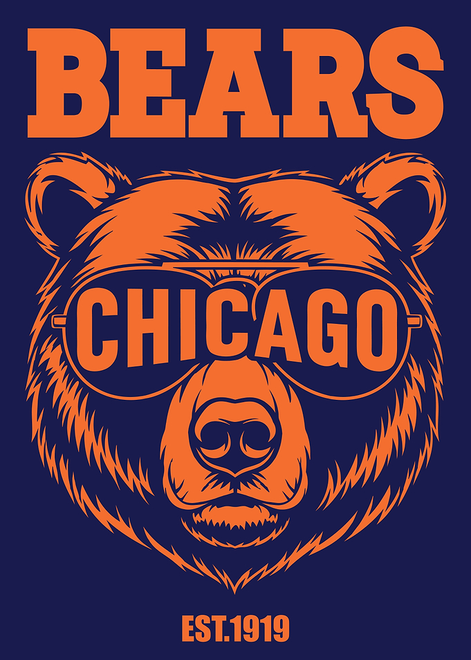 Chicago Bears Mascot Graphic