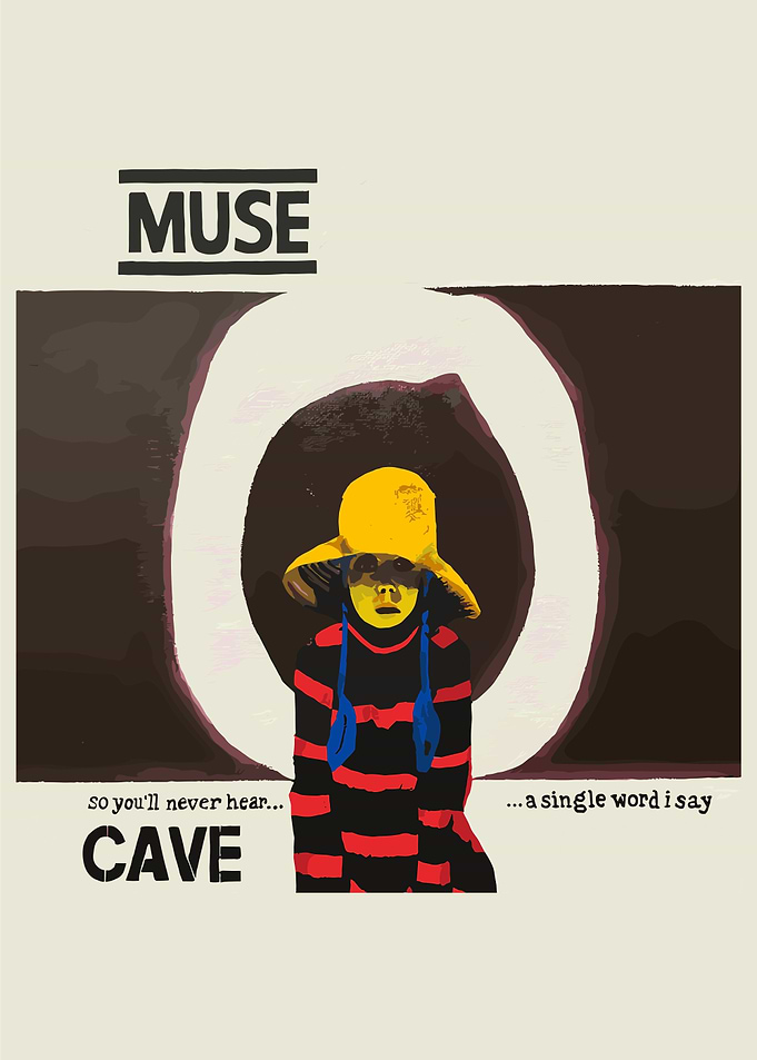 Cave Art Retro Girl