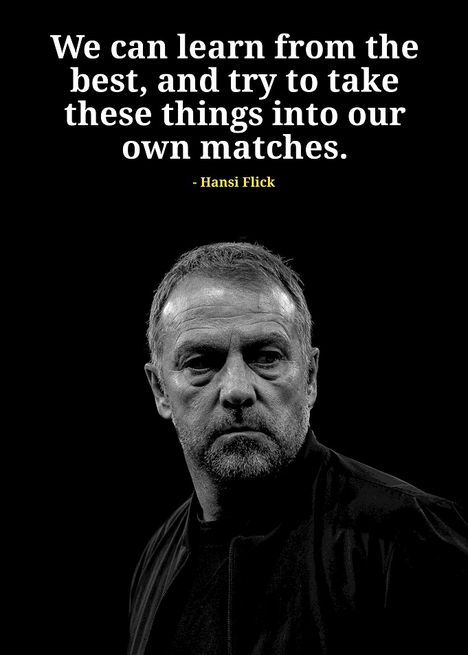 Hansi Flick Inspirational Quote Portrait