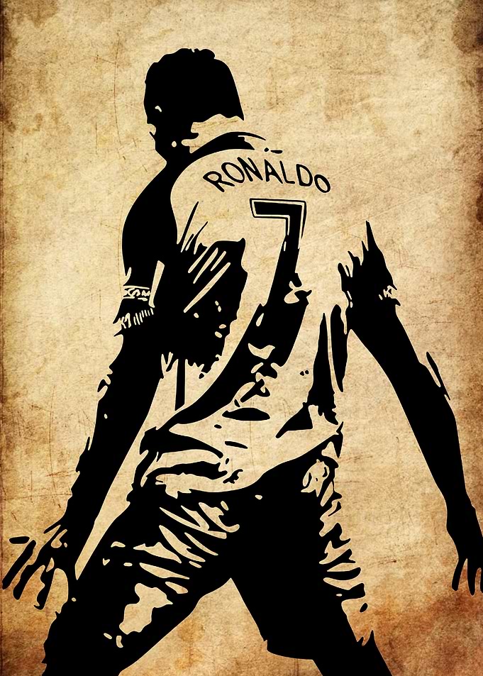Cristiano Ronaldo Silhouette Art