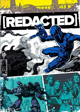Redacted Comic Book Cover Art