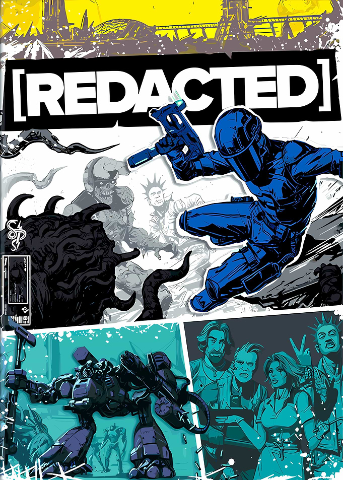 Redacted Comic Book Cover Art