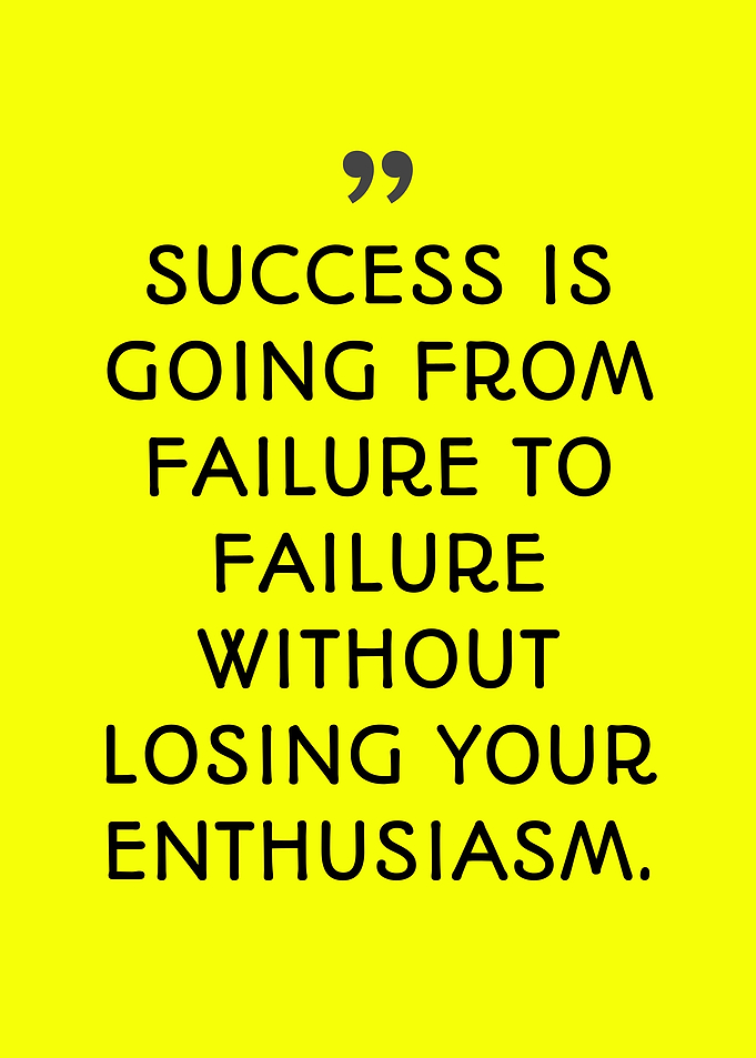 Inspirational Quote on Success and Enthusiasm