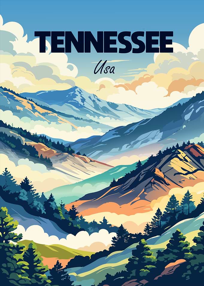 Tennessee USA Landscape Poster