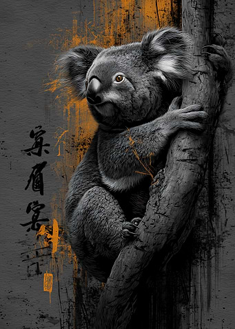 Ukiyo Minimalism Koala