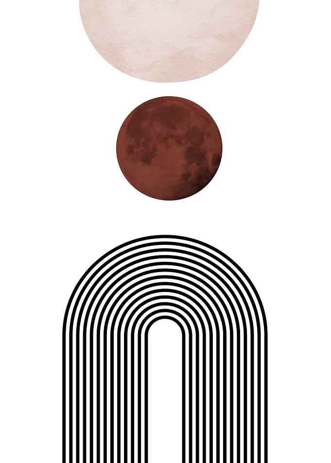 Minimalist Geometric Shapes Art