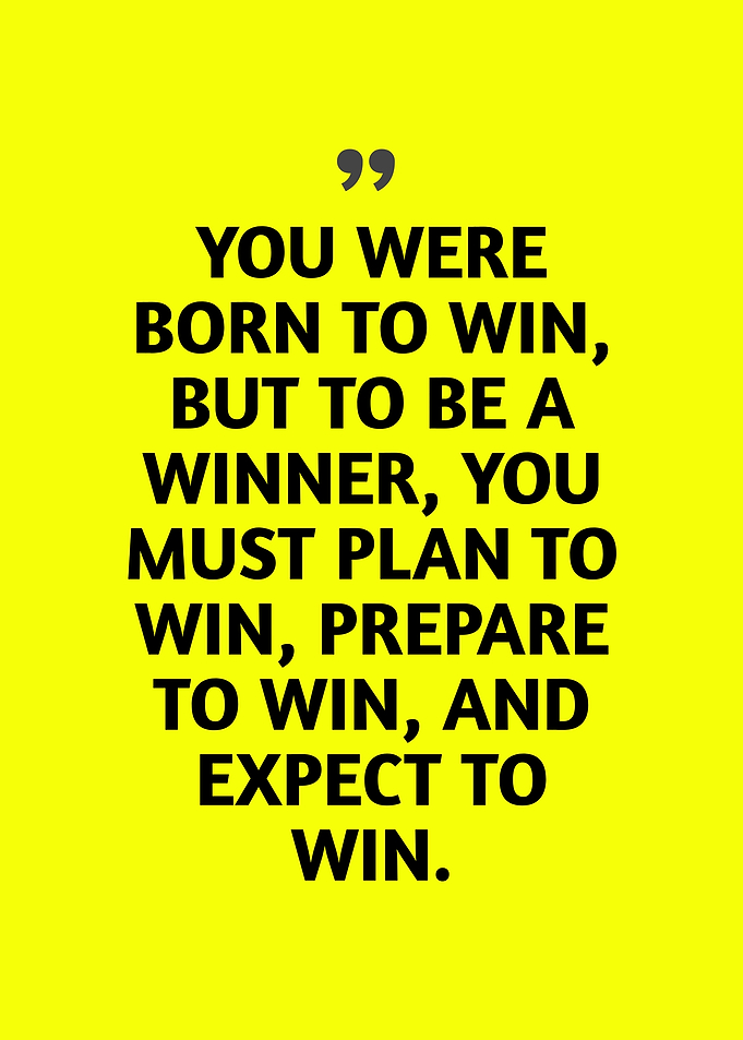 Motivational Quote: Born to Win