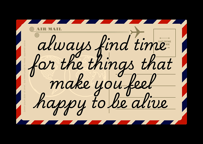 Inspirational Air Mail Postcard