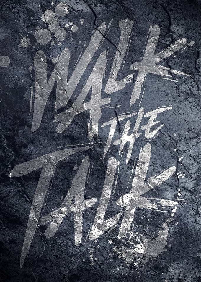 Walk the Talk Grunge Texture