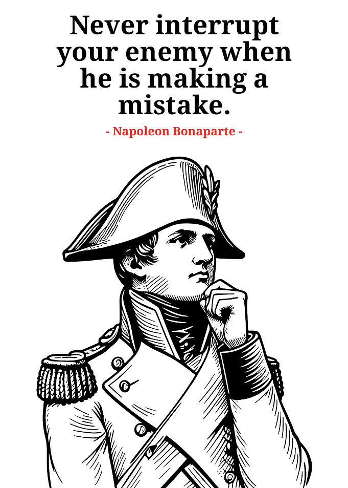Napoleon Bonaparte Quote Illustration
