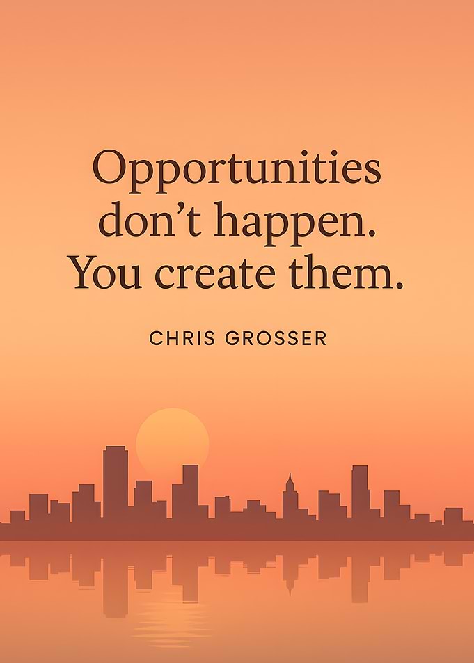 Opportunities Created: Inspirational Cityscape